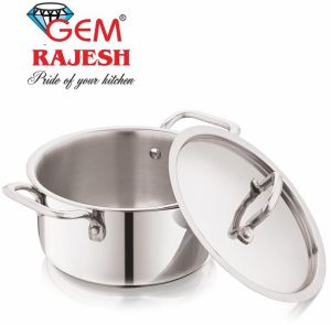18 Cm Stainless Steel Triply Casserole with Lid