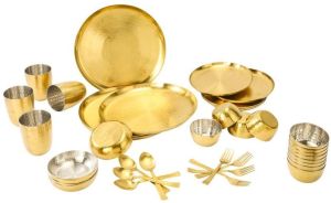 36 Pcs Stainless Steel Round PVD Gold Dinner Set
