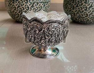 Antique German Silver Bowl For Used To Keep Fruits, Gifting