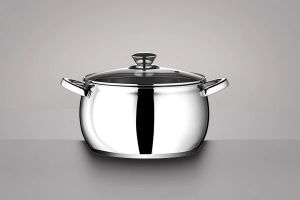 Kitchenovo Mirror / Satin Croma Casserole, Size : 16/18/20/22/24/26/28/30 Cm