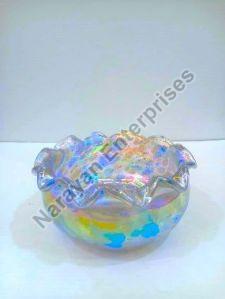 Round Designer Glass Floating Candle Bowl, For Decoration, Feature : Attractive Pattern, Fine Finished