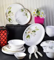 Ceramic Dinner Set, For Home Use, Hotels, Restaurant, Feature : Durable, Dust Proof, Fine Finished