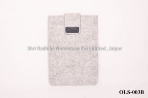 Plain Fancy Felt Laptop Sleeve, Size : 11-17 Inch
