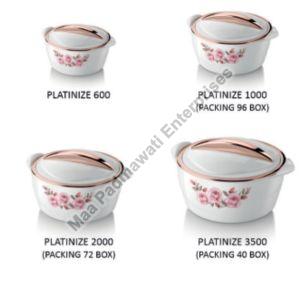 Stailness Steel Plastic Insulated Casserole, For Food Containing, Feature : Durability, High Strength