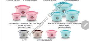 Platina Small & Big Casserole Set Of 3 Pcs