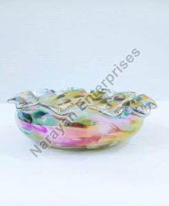 Round Glass Floating Candle Bowl, For Gift Purpose, Hotel, Restaurant, Home