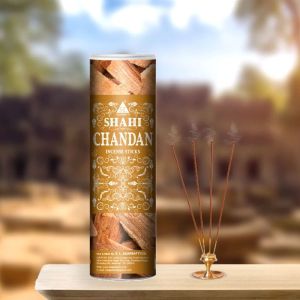 Brown Shahi Chandan Incense Sticks, For Temples, Home, Office, Packaging Type : Box