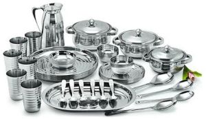Stainless Steel Dinner Set