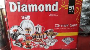 Stainless Steel Dinner Set Without Layer