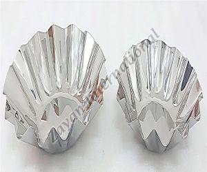 Plain Stainless Steel Flower Shaped Bowl, Color : Silver Standard