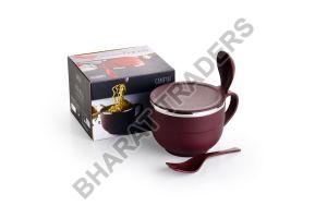 Mix Ganesh Round Designer Stainless Steel Soup Bowl, For Home, Gift Purpose, Feature : Waterproof